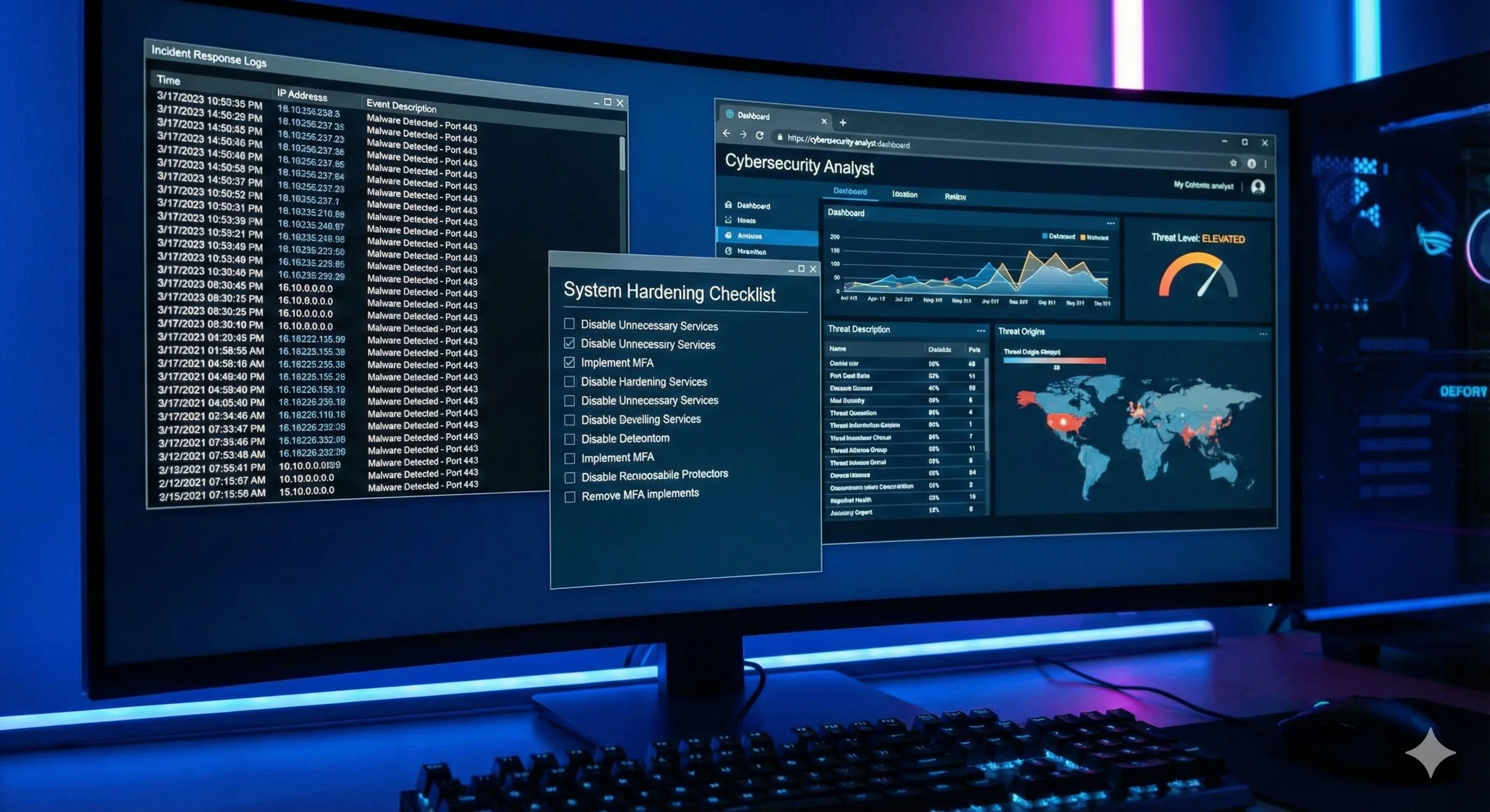 Log Analysis Screen